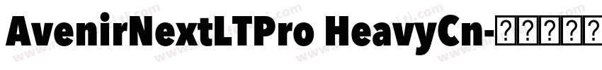 AvenirNextLTPro HeavyCn字体转换